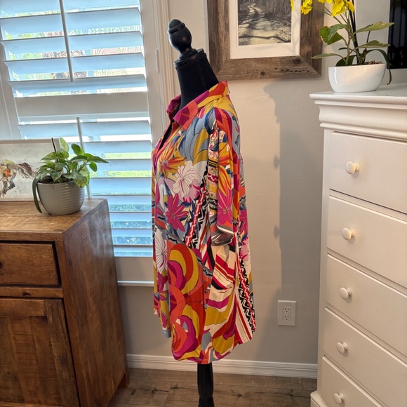 Johnny Was RACHEL MAY SHORT SLEEVE SWING POLO 2X - Picture 4 of 10